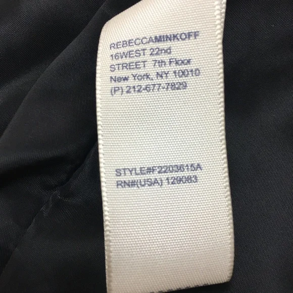 REBECCA MINKOFF SOFT Goatskin Leather Biker Moto Jacket - Picture 10 of 10